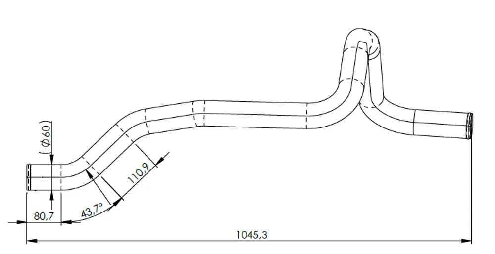 Tubo liquido di raffreddamento per MAN - 4IN023