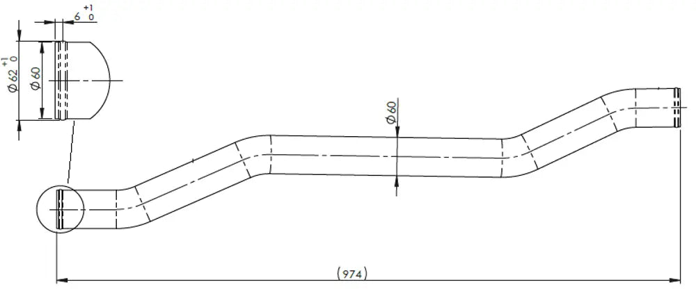 Tubo liquido di raffreddamento per MAN - 4IN024