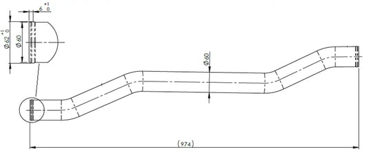 Tubo liquido di raffreddamento per MAN - 4IN024