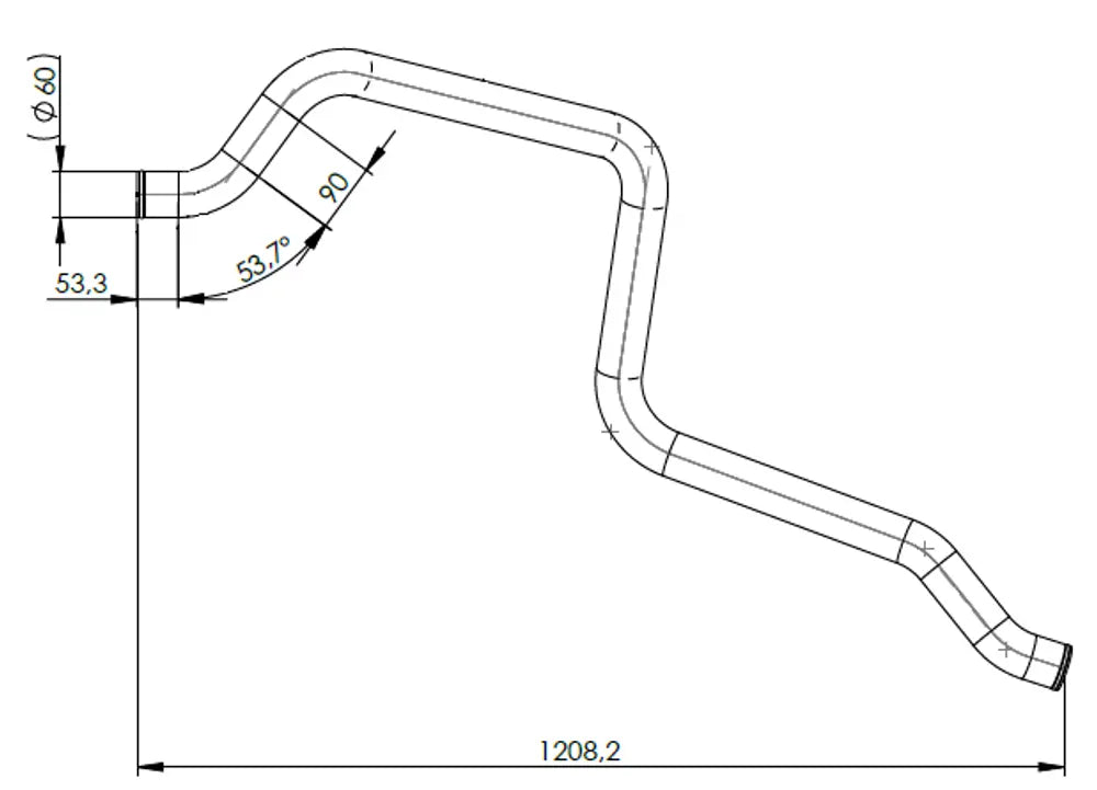 Tubo liquido di raffreddamento per MAN - 4IN025