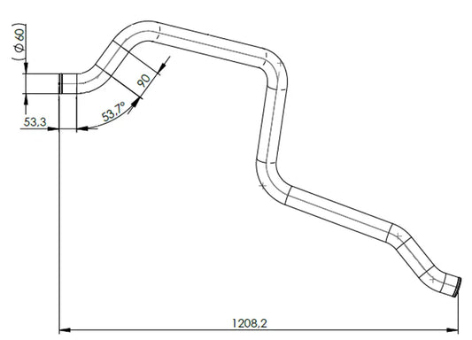 Tubo liquido di raffreddamento per MAN - 4IN025