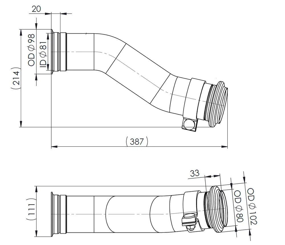 Exhuast Tubo per MAN - 4IA010