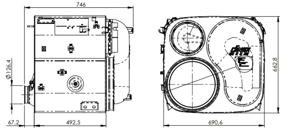 Silenziatore Euro VI per MAN TGX/TGS - 4IC019