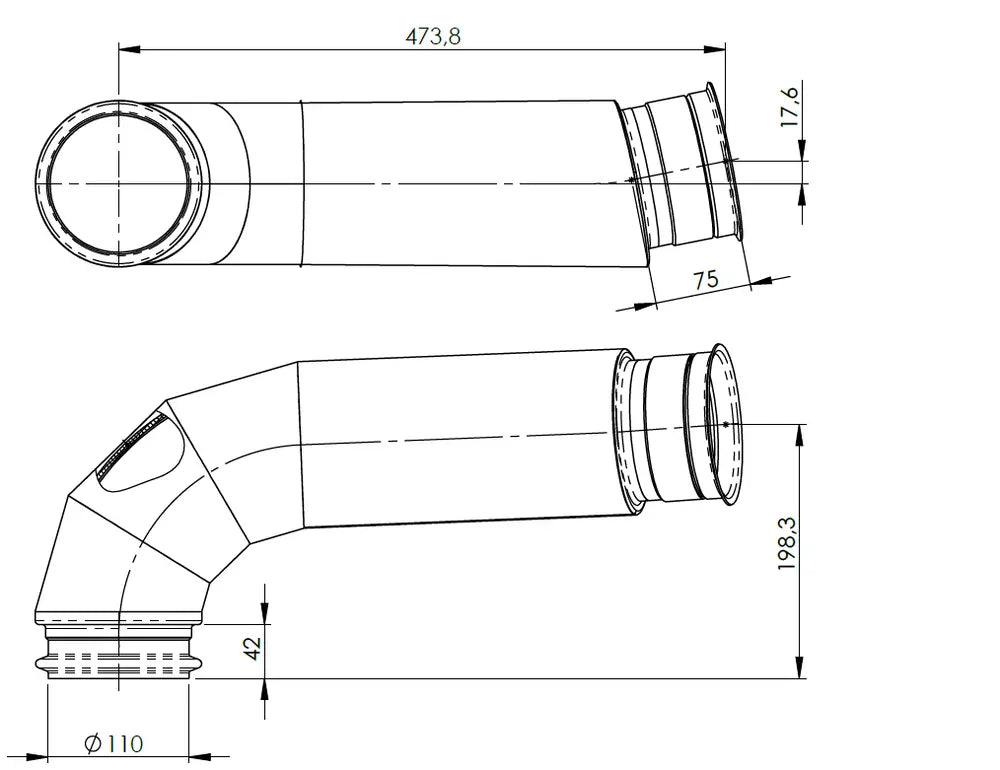 Tubo di scarico coibentato per MAN - 4IE001