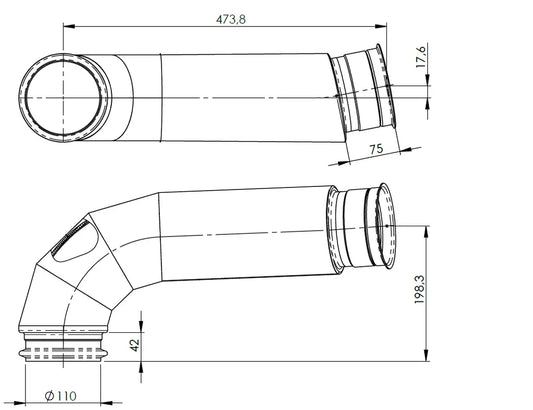 Tubo di scarico coibentato per MAN - 4IE001