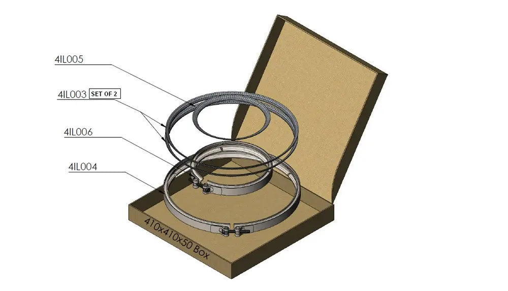 Exhuast Kit fascetta e guarnizione per MAN - 4IJ002