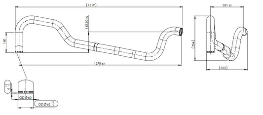 Tubo liquido di raffreddamento per MAN - 4IN014