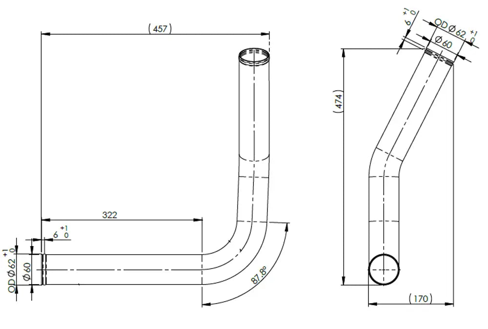 Tubo liquido di raffreddamento per MAN - 4IN018