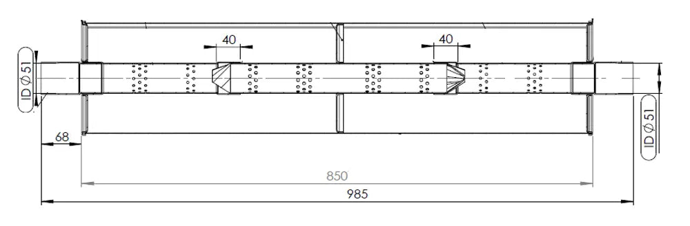 Silenziatore per Mercedes - 50302