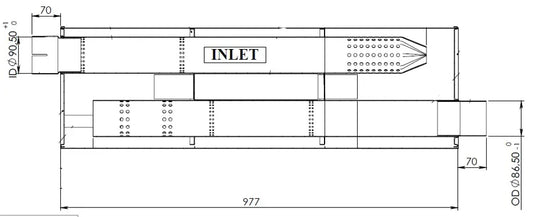 Silenziatore per Mercedes - 50337