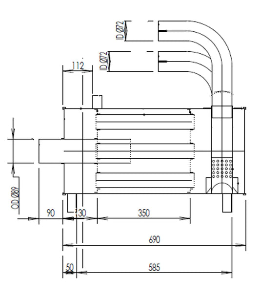 Silenziatore per Mercedes - 50358
