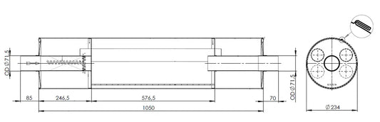 Silenziatore per Mercedes - 50360