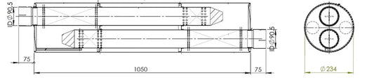 Silenziatore per Mercedes - 50399