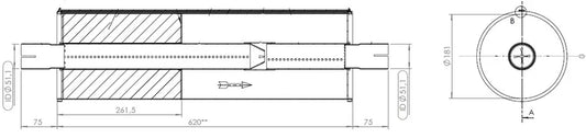 Silenziatore per Mercedes, ALU - 50401