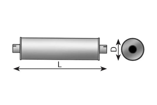 Silenziatore per Mercedes, ALU - 50401