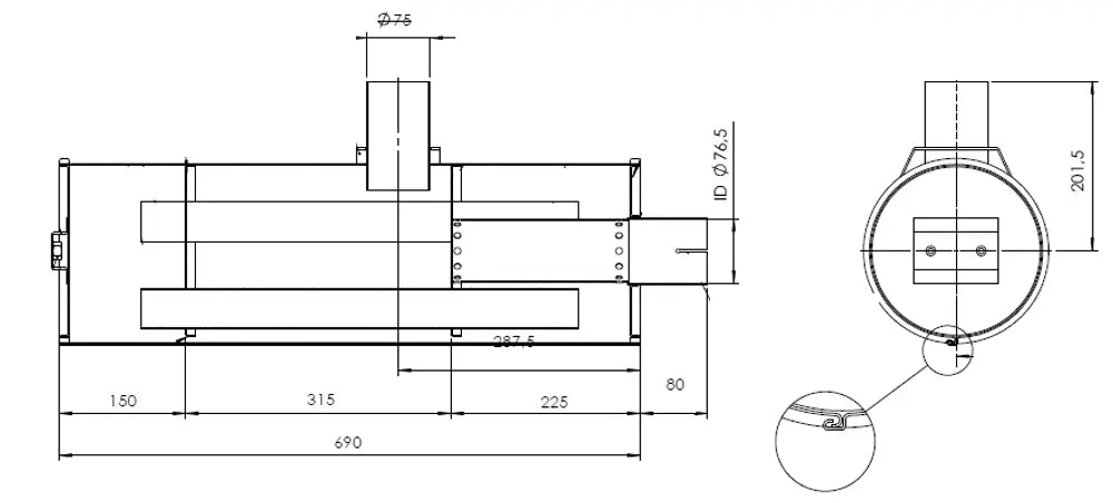 Silenziatore per Mercedes - 50410