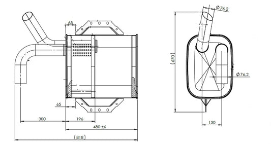 Silenziatore per Mercedes - 50461