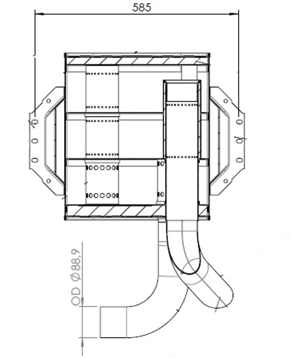 Silenziatore per Mercedes - 50466