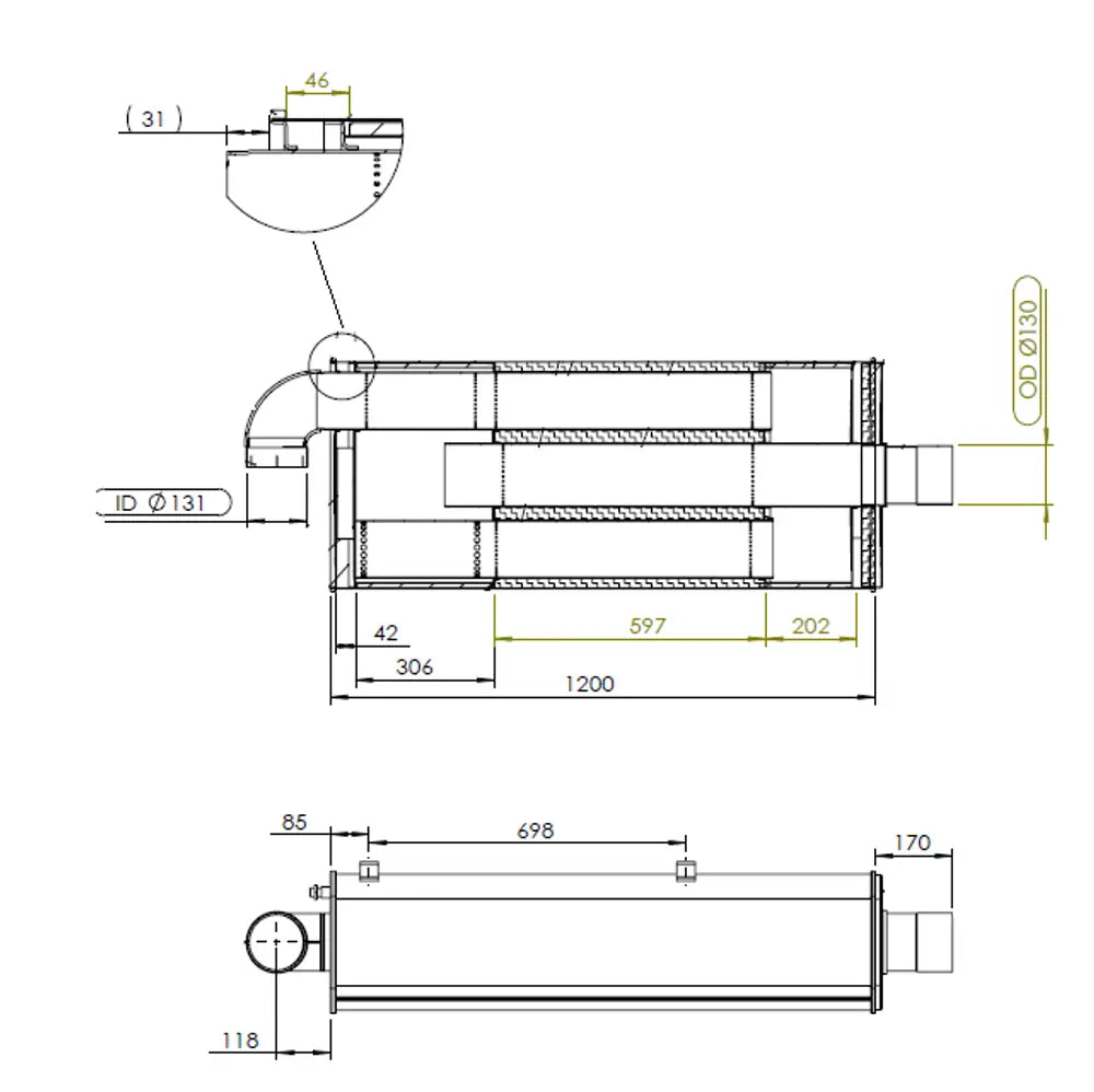 Silenziatore per Mercedes - 50473