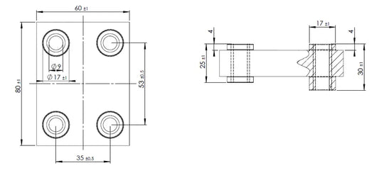 Staffa/Supporto per Mercedes - 50839