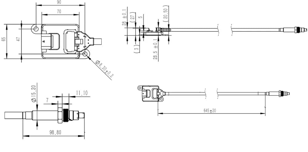Sensore NOx per Mercedes - 51003