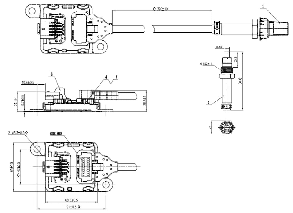 Sensore NOx per Mercedes - 51005