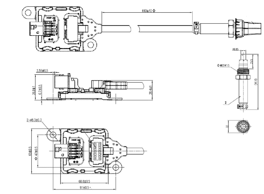 Sensore NOx per Mercedes - 51006