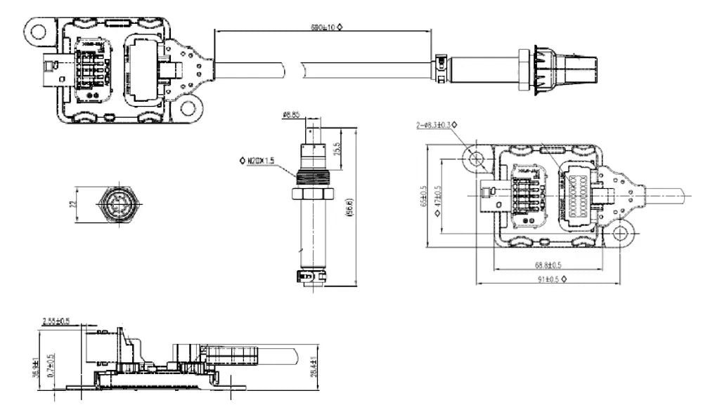 Sensore NOx per Mercedes - 51037