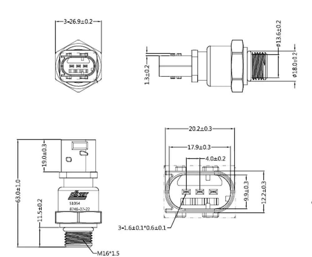 Sensore di pressione per Mercedes - 51054