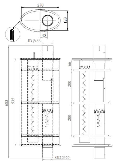 Silenziatore per Mercedes - 51310