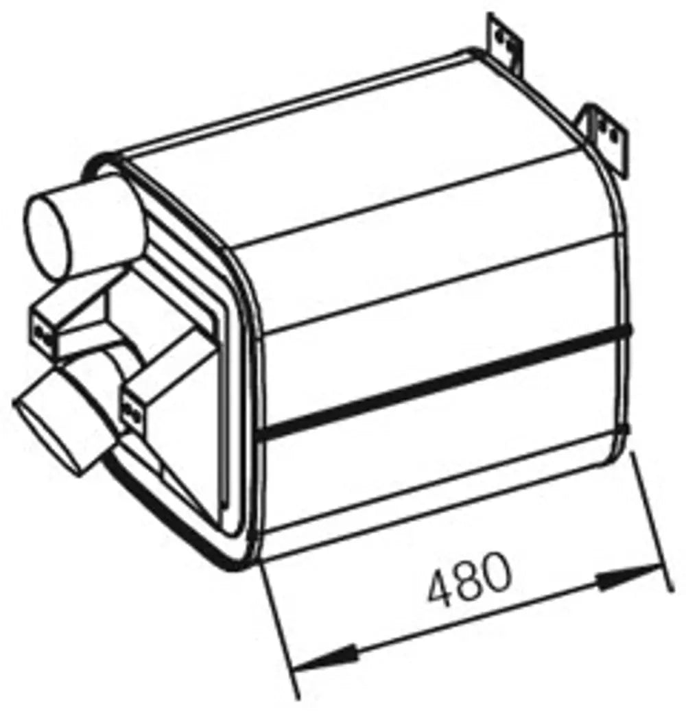 Silenziatore per Mercedes - 51330
