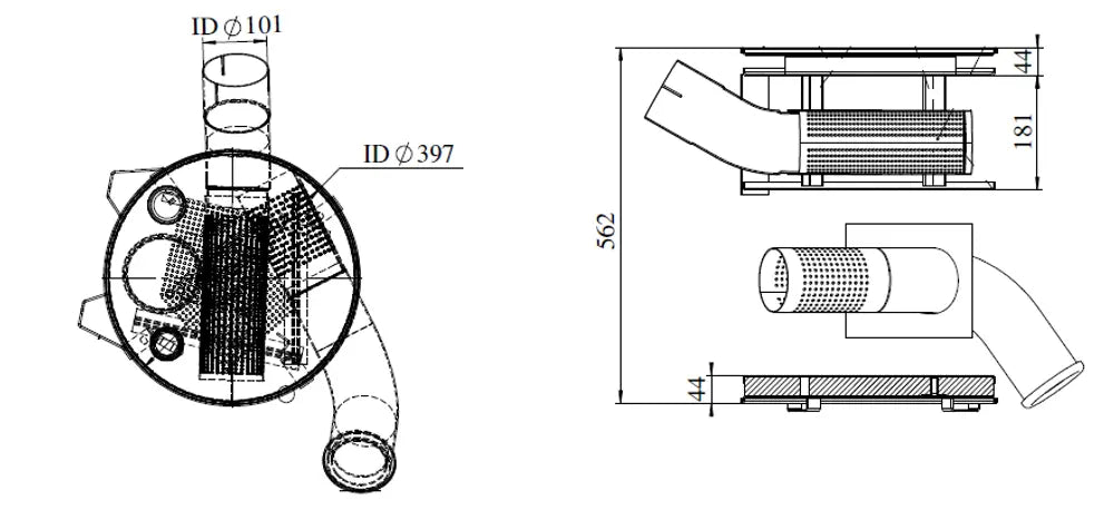 Silenziatore per Mercedes - 51338