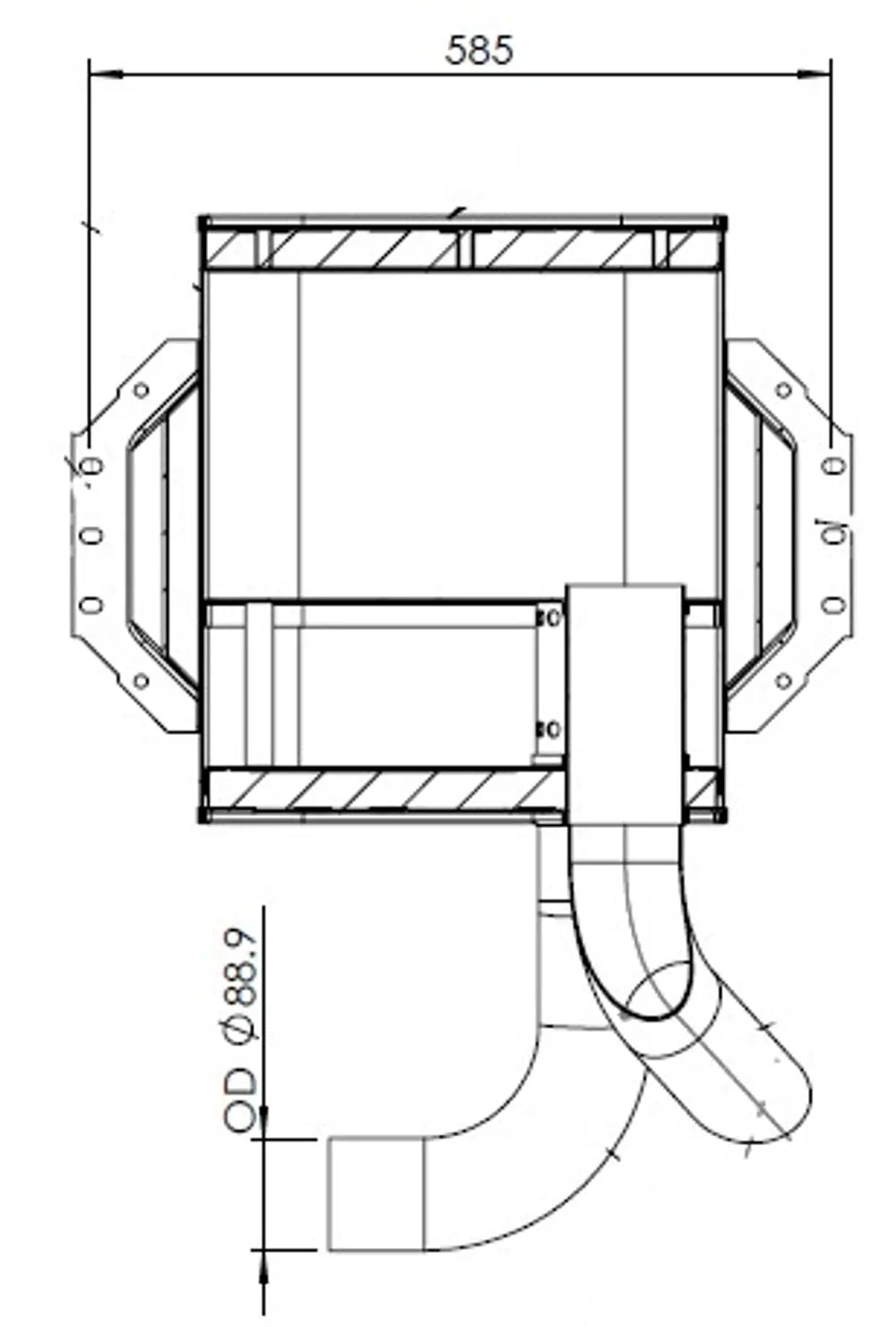 Silenziatore per Mercedes, E-line - 51354