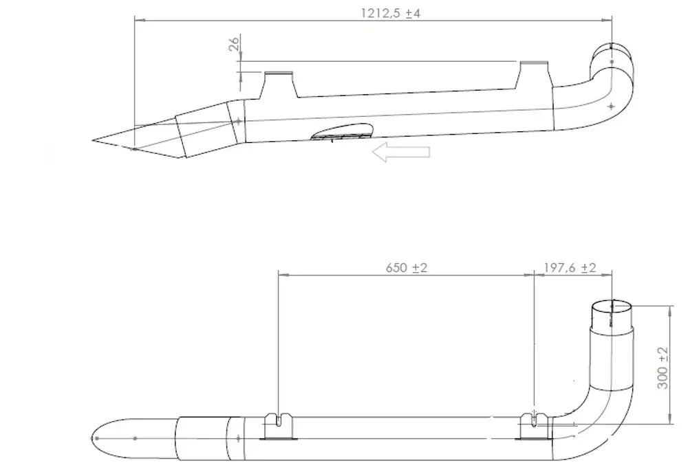 Tubo di scarico coibentato per Mercedes - 51680