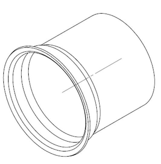 Raccordo tubo femmina, Ø=101.6 / L=100 mm, INOX - 532516
