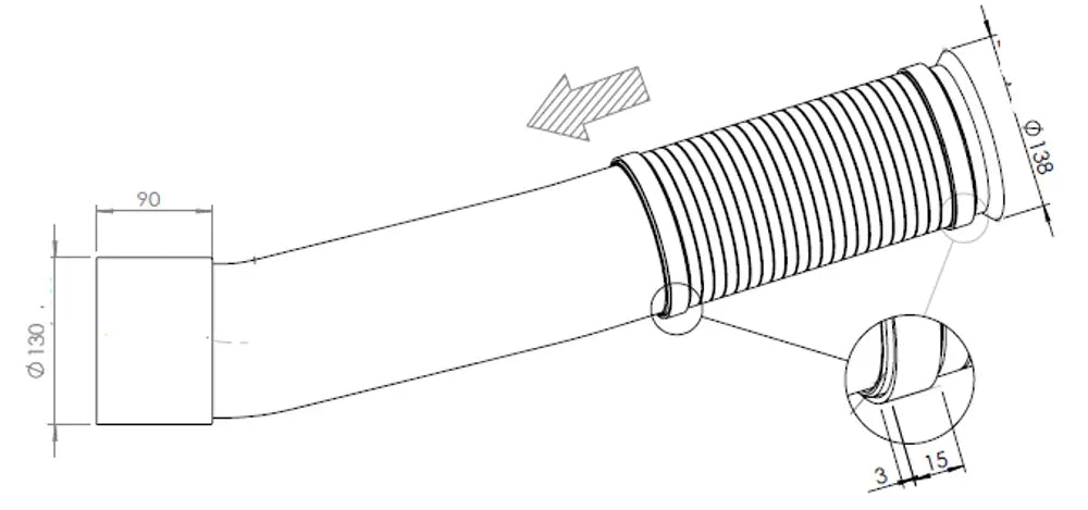 Tubo per Mercedes - 54163