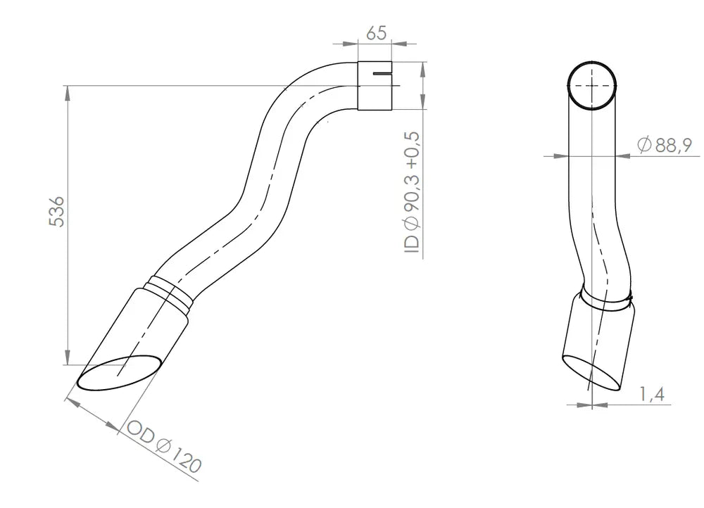 Tubo per Mercedes - 54207