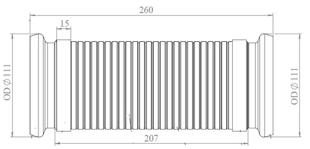 Flessibile di scarico, D2S+ per Mercedes - 54209