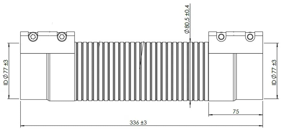 Flessibile di scarico, D2S+ per Mercedes, E-line - 54237
