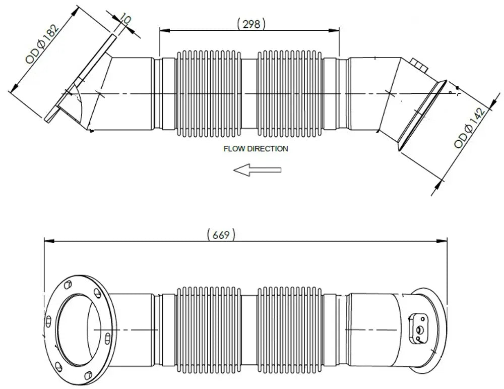 Soffietto di scarico per Mercedes - 54280