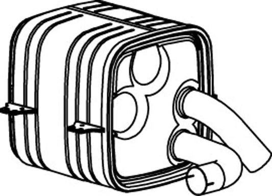 Silenziatore con SCR per Mercedes - 54301