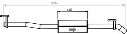 Silenziatore per Mercedes - 54308