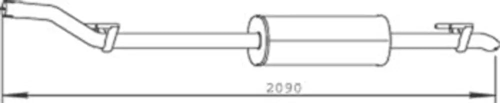 Silenziatore per Mercedes - 56322