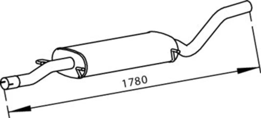 Silenziatore per Mercedes - 56326