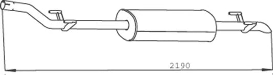 Silenziatore per Mercedes - 56330