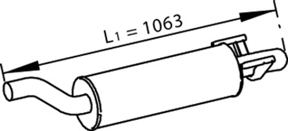 Silenziatore per Mercedes - 56351