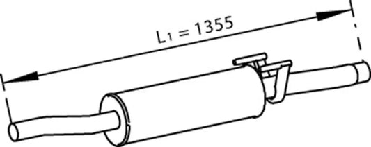 Silenziatore per Mercedes - 56354