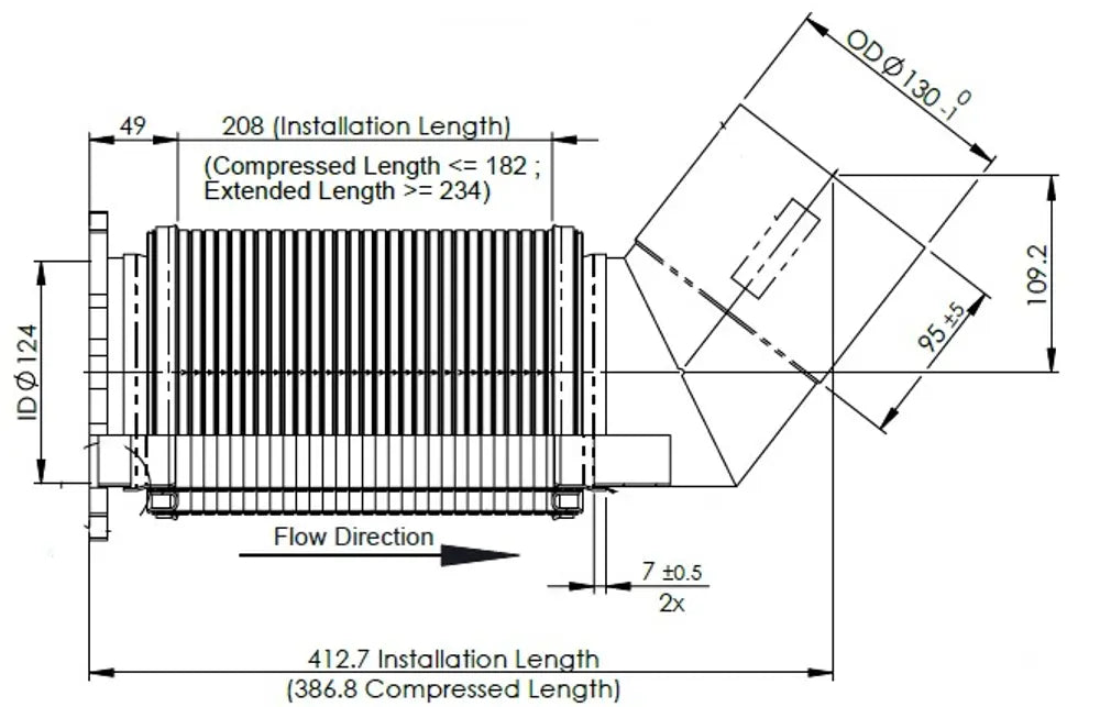Tubo di scarico, con Flessibile D3S per Mercedes - 5AA020