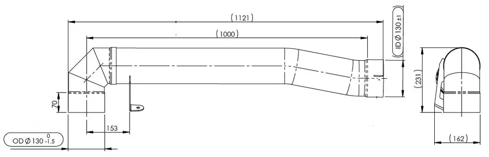 Tubo di scarico per Mercedes - 5AE000