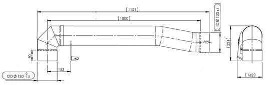 Tubo di scarico per Mercedes - 5AE000